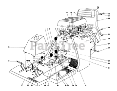 Toro 56036 - Toro 25" Premium Keylectric Rear-Engine Riding Mower (SN: 007000001 - 007999999) (1977)