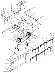 Cub Cadet 338 (190-338-100) - Cub Cadet 32" Mower Dethatcher