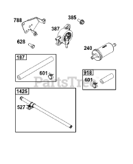 Briggs & Stratton 295347-0214-G1 - Briggs & Stratton Horizontal Engine Fuel Supply Group