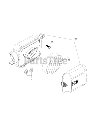 Troy-Bilt 1P65NU - Troy-Bilt Engine 1P65NU Air Cleaner