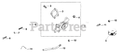 Kohler K582-36344 - Kohler K-Series Engine, Made for Ingram Mfg., 23hp, 17.16kW Oil Pump REV. 8/24/2006