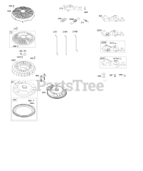 Briggs & Stratton 49M877-5598-G5 - Briggs & Stratton Vertical Engine Flywheel, Controls