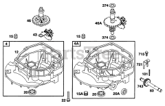 Briggs & Stratton 12T802-0857-01 - Briggs & Stratton Vertical Engine Sump Bases, Cams