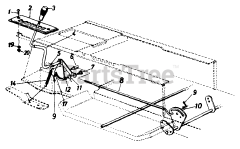 Ranch King 132-670G205 - Ranch King Lawn Tractor (1992) Speed Selector Lever Assembly