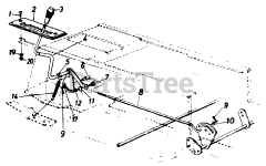 Coast to Coast 481-2251 (133I670F054) - Coast to Coast Lawn Tractor (1993) Shift Lever