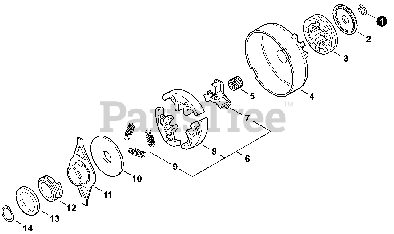 Echo CS590 Echo Chainsaw (SN C36626001001 C36626999999) Clutch