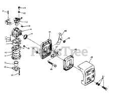 Poulan Pro PPC 25 E - Poulan Pro String Trimmer CARBURETOR &amp; AIR CLEANER #216813S