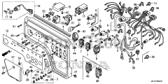 Honda EM4000SX AT1 (EBRC) - Honda Generator, Made in China (SN: EBRC-1000001 - EBRC-1499999) CONTROL PANEL (2)