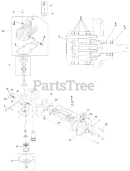 Exmark LZE751CKA524A2 - Exmark 52" Lazer Z E-Series Zero-Turn Mower, Kawasaki FX (SN: 404314159 - 406294344) (Rev B) (2019) RH Hydro Assembly No. 126-1328