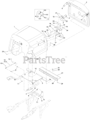Toro 74312 (8000) - Toro 48" Z Master Zero-Turn Mower (SN: 400000000 - 402079999) Hopper Mounting Assembly