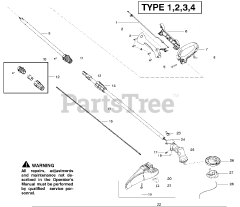 Weed Eater SST 25 C - Weed Eater Featherlite String Trimmer, Type 2