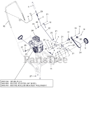 Ariens 938024 (SSR) - Ariens Professional 21" Snow Blower, Ariens AX 208cc engine (SN: 000101 - 004009)