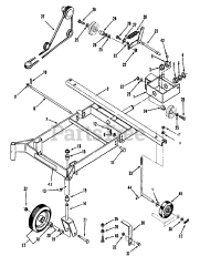 Toro 79380 - Toro Front Mount Mower Carrier for 300 Series Tractors (SN: 039000001 - 039999999) (1993) Front Mount Carrier