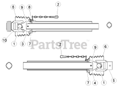 Bear Cat CH 45342 - Bear Cat 4.5" Chipper, 342cc (SN: A03570 - A09560) PTO Driveline PN 36407-00