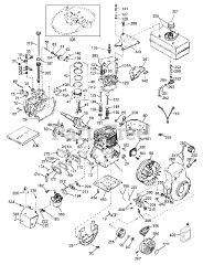 Toro 38062 (622) - Toro 22" Snow Thrower (SN: 089000001 - 089999999) (1998) ENGINE TECUMSEH MODEL HSK60-76008C