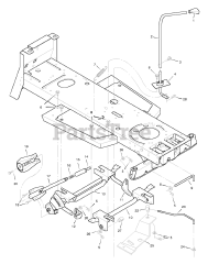 Murray 46250x65C - Murray 46" Lawn Tractor (1996) Mower Housing Suspension