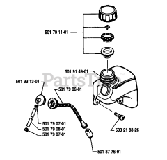 Husqvarna 16 R - Husqvarna String Trimmer (1986-10) Fuel Tank