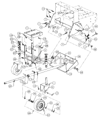 Cub Cadet 504 (590-504-100) - Cub Cadet Sit Down Sulky Footrest And Axle