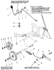 Simplicity 7010 (1690334) - Simplicity 42" Garden Tractor, 10hp P.T.O. Control Group (7010 &amp; 7016)