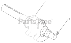 Toro 73471 (518 xi) - Toro Garden Tractor (SN: 000000001 - 000999999) (2000) Group 1-Crankshaft (model 73542 73570)