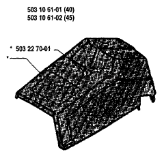 Husqvarna 40 - Husqvarna Chainsaw (1989-06) Top Cover