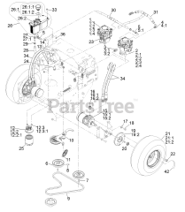 Exmark TTS600GKA523E0 - Exmark 52" Turf Tracer S-Series Walk-Behind Mower, Kawasaki (SN: 402082300 - 404314158) (2018) Ground Drive Assembly