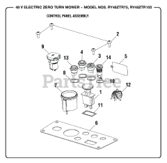 Ryobi RY 48ZTR75 (099749015) - Ryobi 42" 48V Zero-Turn Mower, Rev 01 (2019-05)