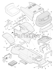 Briggs & Stratton 38710x99A - Briggs & Stratton 38" Lawn Tractor (2000) (AAFES)