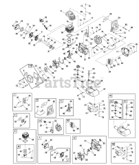 Briggs & Stratton BC 435 (866009) - Briggs & Stratton Brush Cutter (2010) Engine Group - BC435 (866009e)