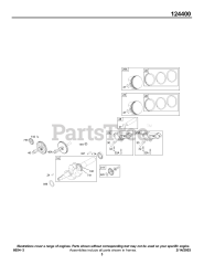 Briggs & Stratton 124432-0121-E1 - Briggs & Stratton Horizontal Engine