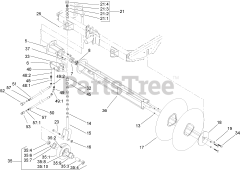 Toro 22415 - Toro Rotary Broom for Dingo Compact Utility Loader (SN: 260000001 - 260999999) (2006) Rotor Assembly