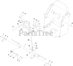 Toro 74550 - Toro 60" GrandStand Stand-On Mower (SN: 310000001 - 310999999) (2010) Park Brake Assembly
