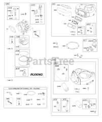 Briggs & Stratton 31A507-1405-B1 - Briggs & Stratton Vertical Engine AIR CLEANER, BLOWER HOUSING, Exhaust System, FUEL SUPPLY