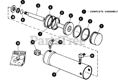Snapper 1855 (80828) - Snapper Garden Tractor, 18hp Hydraulic Cylinder - Rear Lift Type B - Victor