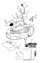 Toro 05-42RY01 - Toro 42" Rear-Discharge Mower Deck (1990) Side Discharge Mower-38 In. (97 Cm) Vehicle Identification Number 05-38sy01