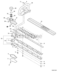 Echo HC-155 - Echo Hedge Trimmer (SN: S68011001001 - S68011999999)