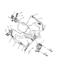 Cub Cadet Challenger 500 Camo (37AW7CLD010) - Cub Cadet 4x4 Utility Vehicle 500UTV Engine Water Pump