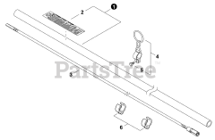 Echo DSRM-2600 U - Echo Battery Electric Brush Cutter (SN: U56500001001 - U56500999999) Main Pipe