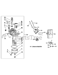 MTD 490-SUB - MTD Engine 490-SUB Carburetor