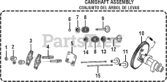 PowerStroke PS 903500 A - PowerStroke 3500 Watt Generator General Assembly - Camshaft Assembly