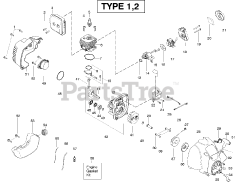 Poulan XT 260 - Poulan String Trimmer, Type 2 (2009-03)