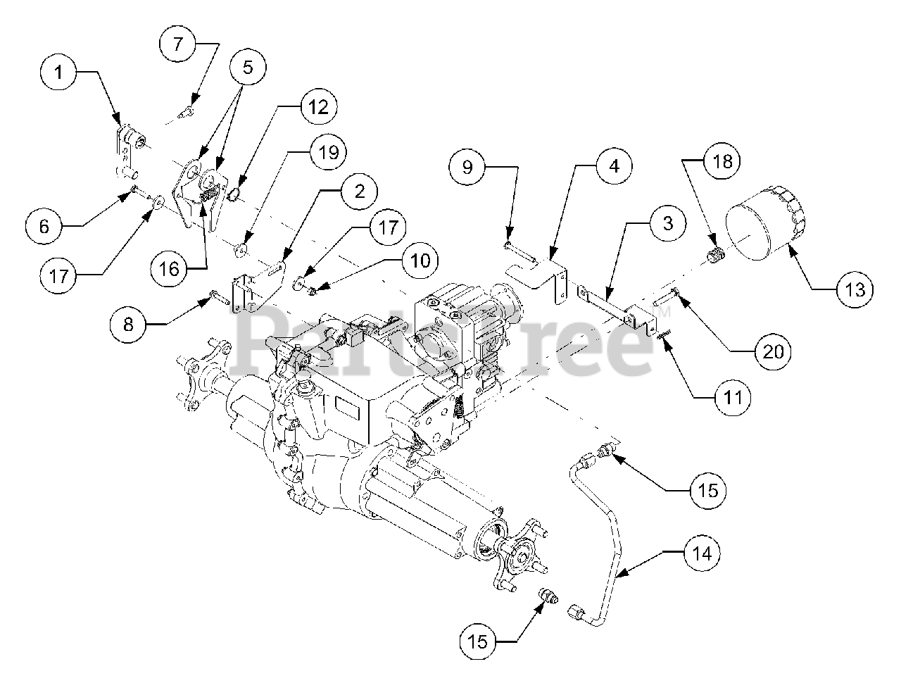 Cub Cadet GT 218644 (13A298L710) Cub Cadet 44" Garden Tractor