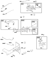 Briggs & Stratton 118432-0124-E1 - Briggs & Stratton Horizontal Engine Control Panel, Controls, Governor Spring