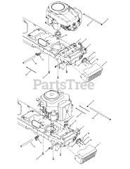 Troy-Bilt 13AX60KH211 - Troy-Bilt Super Bronco Lawn Tractor (2008) Engine Accessories