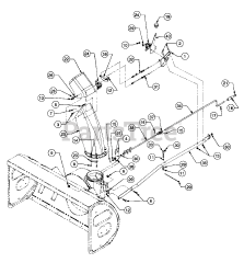 Cub Cadet 551 (190-551-100) - Cub Cadet 45" Snow Thrower Attachment Discharge Chute And Chute Controls