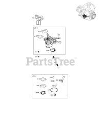 Briggs & Stratton 13U232-0016-01 - Briggs & Stratton Horizontal Engine Carburetor