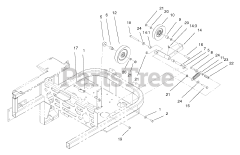 Toro 74232 (Z 257) - Toro 72" Z Master Zero-Turn Mower, Side-Discharge Deck (SN: 230000001 - 230006000) (2003) Idler Assembly