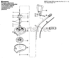 Weed Eater 510 - Weed Eater Blower, Electric POWER BLOWER ATTACHMENT