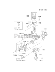 Kawasaki FE250D-AS08 - Kawasaki Engine PISTON/CRANKSHAFT