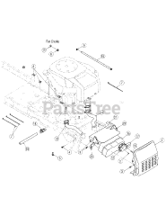 Cub Cadet i1046 (17AF9BKH709) - Cub Cadet 46" Zero-Turn Mower (2007 & Before) Engine Mounting &amp; Connections